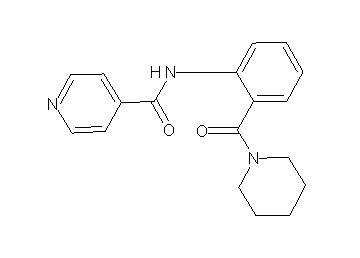 N-[2-(1-piperidinylcarbonyl)phenyl]isonicotinamide