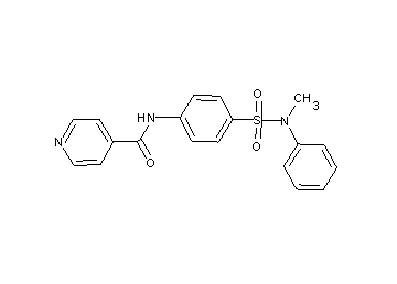 N-(4-{[methyl(phenyl)amino]sulfonyl}phenyl)isonicotinamide
