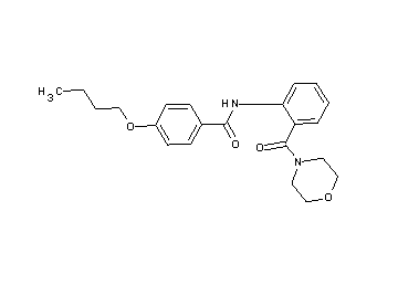 4-butoxy-N-[2-(4-morpholinylcarbonyl)phenyl]benzamide