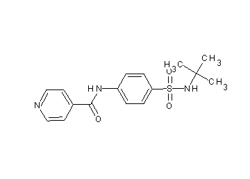 N-{4-[(tert-butylamino)sulfonyl]phenyl}isonicotinamide