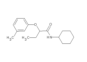 N-cyclohexyl-2-(3-methylphenoxy)butanamide