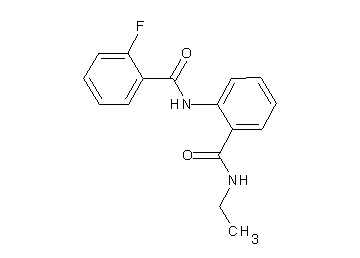 N-{2-[(ethylamino)carbonyl]phenyl}-2-fluorobenzamide