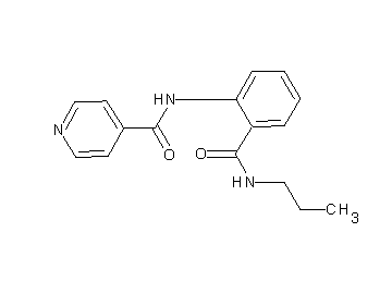 N-{2-[(propylamino)carbonyl]phenyl}isonicotinamide