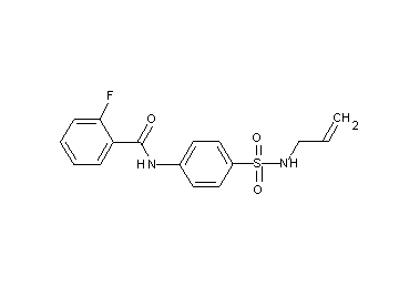 N-{4-[(allylamino)sulfonyl]phenyl}-2-fluorobenzamide