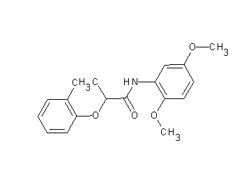 2-(2-chlorophenoxy)-N-(2,5-dimethoxyphenyl)propanamide 2-(2-chlorophenoxy)-N-(2,5-dimethoxyphenyl)propanamide