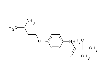 2,2-dimethyl-N-[4-(3-methylbutoxy)phenyl]propanamide - Click Image to Close