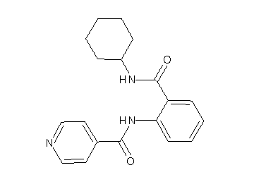 N-{2-[(cyclohexylamino)carbonyl]phenyl}isonicotinamide