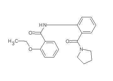 2-ethoxy-N-[2-(1-pyrrolidinylcarbonyl)phenyl]benzamide
