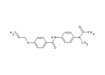 N-{4-[acetyl(methyl)amino]phenyl}-4-(allyloxy)benzamide