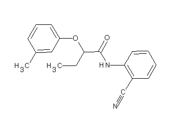 N-(2-cyanophenyl)-2-(3-methylphenoxy)butanamide