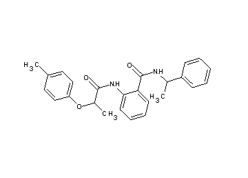 2-{[2-(4-methylphenoxy)propanoyl]amino}-N-(1-phenylethyl)benzamide