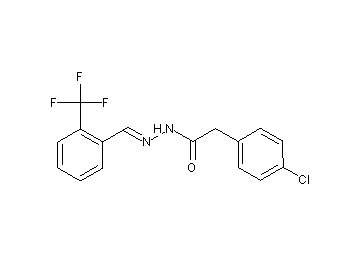 2-(4-chlorophenyl)-N'-[2-(trifluoromethyl)benzylidene]acetohydrazide