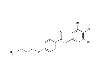 4-butoxy-N-(3,5-dibromo-4-hydroxyphenyl)benzamide