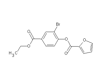 2-bromo-4-(ethoxycarbonyl)phenyl 2-furoate