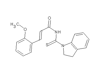 N-(2,3-dihydro-1H-indol-1-ylcarbonothioyl)-3-(2-methoxyphenyl)acrylamide