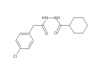 N'-[2-(4-chlorophenyl)acetyl]cyclohexanecarbohydrazide