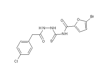 5-bromo-N-({2-[(4-chlorophenyl)acetyl]hydrazino}carbonothioyl)-2-furamide