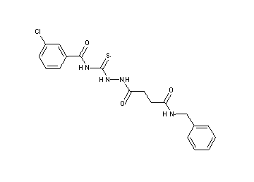 N-({2-[4-(benzylamino)-4-oxobutanoyl]hydrazino}carbonothioyl)-3-chlorobenzamide