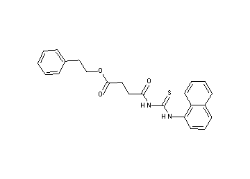 2-phenylethyl 4-{[(1-naphthylamino)carbonothioyl]amino}-4-oxobutanoate