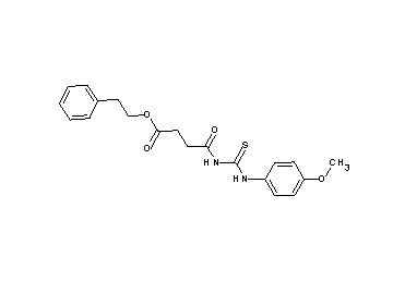 2-phenylethyl 4-({[(4-methoxyphenyl)amino]carbonothioyl}amino)-4-oxobutanoate