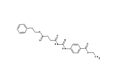 ethyl 4-[({[4-oxo-4-(2-phenylethoxy)butanoyl]amino}carbonothioyl)amino]benzoate