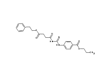 propyl 4-[({[4-oxo-4-(2-phenylethoxy)butanoyl]amino}carbonothioyl)amino]benzoate