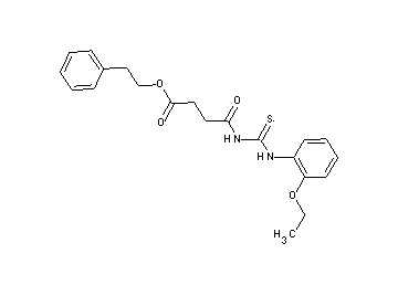 2-phenylethyl 4-({[(2-ethoxyphenyl)amino]carbonothioyl}amino)-4-oxobutanoate