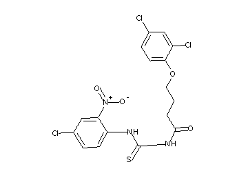 N-{[(4-chloro-2-nitrophenyl)amino]carbonothioyl}-4-(2,4-dichlorophenoxy)butanamide