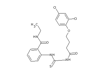 2-[({[4-(2,4-dichlorophenoxy)butanoyl]amino}carbonothioyl)amino]-N-ethylbenzamide