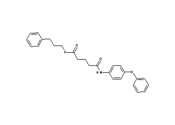 3-phenylpropyl 5-oxo-5-[(4-phenoxyphenyl)amino]pentanoate