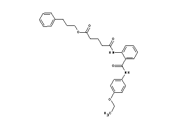 3-phenylpropyl 5-[(2-{[(4-ethoxyphenyl)amino]carbonyl}phenyl)amino]-5-oxopentanoate