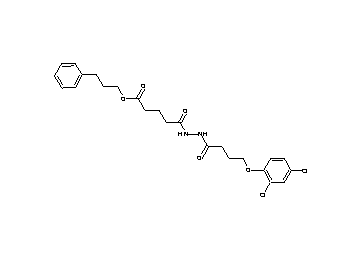 3-phenylpropyl 5-{2-[4-(2,4-dichlorophenoxy)butanoyl]hydrazino}-5-oxopentanoate