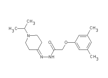 2-(3,5-dimethylphenoxy)-N'-(1-isopropyl-4-piperidinylidene)acetohydrazide