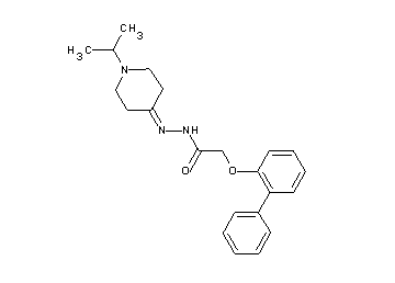 2-(2-biphenylyloxy)-N'-(1-isopropyl-4-piperidinylidene)acetohydrazide