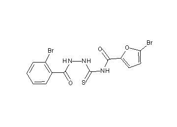 5-bromo-N-{[2-(2-bromobenzoyl)hydrazino]carbonothioyl}-2-furamide