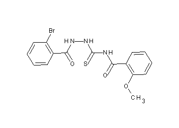 N-{[2-(2-bromobenzoyl)hydrazino]carbonothioyl}-2-methoxybenzamide