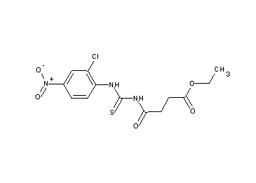 ethyl 4-({[(2-chloro-4-nitrophenyl)amino]carbonothioyl}amino)-4-oxobutanoate