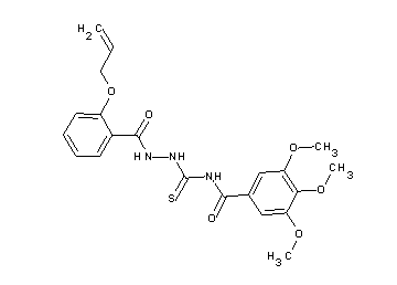 N-({2-[2-(allyloxy)benzoyl]hydrazino}carbonothioyl)-3,4,5-trimethoxybenzamide - Click Image to Close
