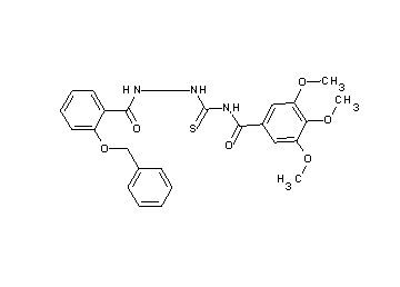 N-({2-[2-(benzyloxy)benzoyl]hydrazino}carbonothioyl)-3,4,5-trimethoxybenzamide