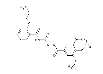 2-propoxy-N-{[2-(3,4,5-trimethoxybenzoyl)hydrazino]carbonothioyl}benzamide
