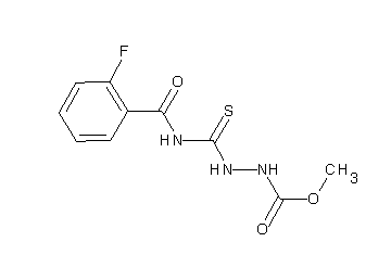 methyl 2-{[(2-fluorobenzoyl)amino]carbonothioyl}hydrazinecarboxylate