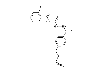 N-({2-[4-(allyloxy)benzoyl]hydrazino}carbonothioyl)-2-fluorobenzamide