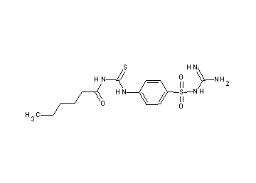 N-({[4-({[amino(imino)methyl]amino}sulfonyl)phenyl]amino}carbonothioyl)hexanamide