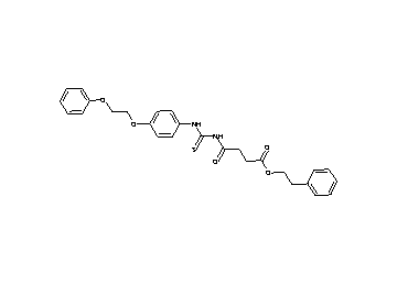 2-phenylethyl 4-oxo-4-[({[4-(2-phenoxyethoxy)phenyl]amino}carbonothioyl)amino]butanoate