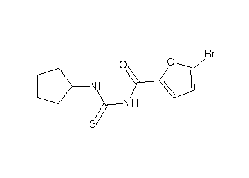 5-bromo-N-[(cyclopentylamino)carbonothioyl]-2-furamide