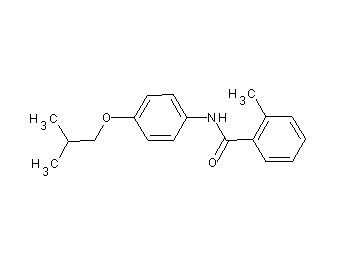 N-(4-isobutoxyphenyl)-2-methylbenzamide