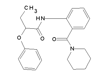 2-phenoxy-N-[2-(1-piperidinylcarbonyl)phenyl]butanamide