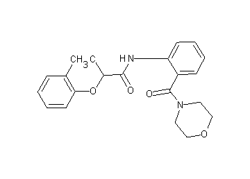 2-(2-chlorophenoxy)-N-[2-(4-morpholinylcarbonyl)phenyl]propanamide