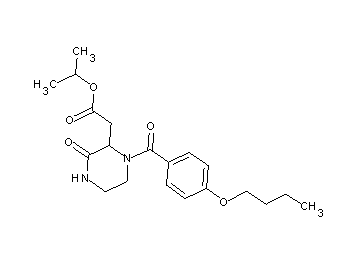 isopropyl [1-(4-butoxybenzoyl)-3-oxo-2-piperazinyl]acetate