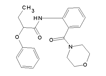 N-[2-(4-morpholinylcarbonyl)phenyl]-2-phenoxybutanamide